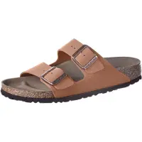 Birkenstock - Sandalen aus synthetischem Material &ndash; Damen / Frau Arizona Vegan Birkibuc Narrow - Arizona Vegan Birkibuc Narrow Pecan für Damen -