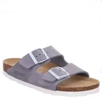Rohde Alba Damenschuhe Hausschuhe Pantolette Blau Freizeit