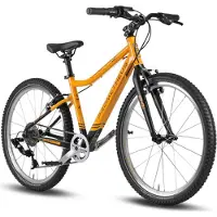 Prometheus BIKES Kinderfahrrad 24 Zoll PRO ab 7 Jahren Ultraleicht 8-Gang SRAM Schaltung Premium Orange Schwarz
