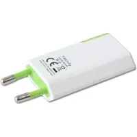 Techly IPW-USB-ECWG, Drinnen, AC, 5 V, 1 A, Weiß, Grün
