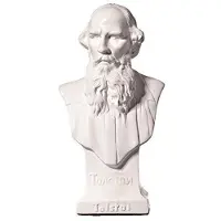 Danila-Souvenirs russischer Schriftsteller Lew Tolstoi marmor Büste Statue Skulptur 14,5 cm