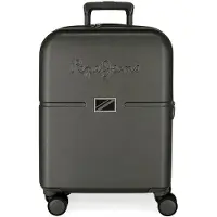 Joumma Bags ABS Reisekoffer PEPE JEANS ACCENT Antracita, 55x40x20cm, 37L, 7698631 (kleines Exemplar)