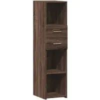 vidaXL Highboard Braun Eichen-Optik 30x42,5x124 cm Holzwerkstoff