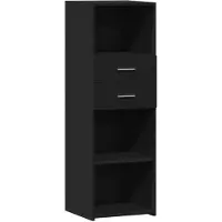 vidaXL Highboard Schwarz 40x42,5x124 cm Holzwerkstoff