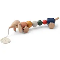 Liewood Barthes Pull Along Aktivitätsspielzeug, Golden Caramel Multi, Babyspielzeug
