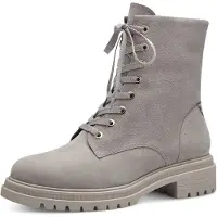 Tamaris Damen Stiefelette Reißverschluss Warmfutter Schnürung Profil 1-26222-41, Größe:38 EU, Farbe:Grau