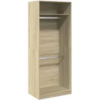 vidaXL Kleiderschrank Sonoma-Eiche Holzwerkstoff Sonoma Eiche | Größe: 80 x 50 x 200 cm | Menge: 1 Regal