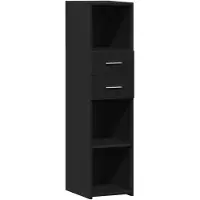 vidaXL Highboard Schwarz 30x42,5x124 cm Holzwerkstoff