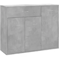 vidaXL Sideboard Betongrau 88x30x70 cm Holzwerkstoff