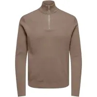 Only & Sons Troyer "ONSPHIL REG 12 STRUC HALF ZIP KNIT NOOS" Baumwollmischung, regular fit