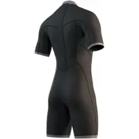Mystic Brand Flatlock 3/2mm Kurzarm-shorty Mit Rückenreißverschluss