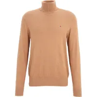 Tommy Hilfiger Herren Pullover & Cardigans Pima Org Ctn Cashmere Roll Neck - Camel - Größe L