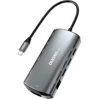 Dudao A15PRO, Kabelgebunden, USB 3.2 Gen 1 (3.1 Gen 1) Type-A + Type-C, 60 W, 3,5 mm, 1000 Mbit/s, Grau