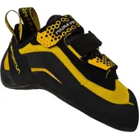 La Sportiva Miura VS, Climbing Footwear, 45.5, Black/Yellow (Black) -
