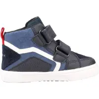 Geox Warmfutter KILWI, Glattleder, Blau, Kinder