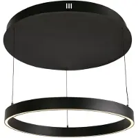 Searchlight Hängelampe Layla schwarz Ø 64cm