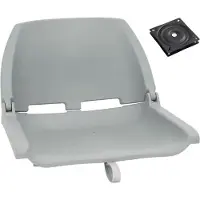 vidaXL 2-tlg. Bootssitz-Set Klappbar Grau