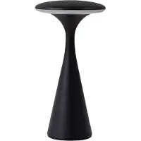 LINDBY LED-Akku-Tischlampe Evelen, schwarz, IP54, CCT