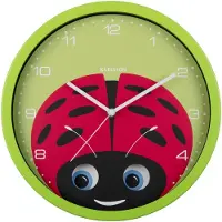 Karlsson - Wanduhr Peekaboo Ladybug - Grün - 30.8x4.5x30.8cm