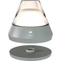 Leonardo LED Akku Tischleuchte RGBW Salerno in Grau 1,4W 118lm IP54