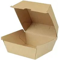 Cupcakedozen.nl Burger Box, braun, 13 x 14 x 8 cm DFC042851 , 1 Packung = 50 Stück