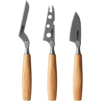 Boska Amigo Cheese Knife Set Small 306941 Buchenholz, 3-teiliges Käsemesser-Set