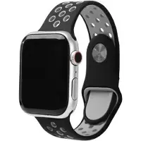 Beline pasek Apple Watch Sport Silicone 38/40/41mm czarno-szary black/gray