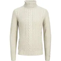 Jack & Jones Rollkragenpullover "JJCRAIG KNIT ROLL NECK AW24", mit Zopfmuster