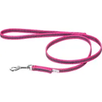 Julius-K9 Gummierte Leine mit Schlaufe Pink - Grau