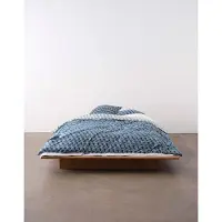 Marc O'Polo Kissenbezug Monogram Space Blue (Satin)-60 x 70 cm