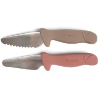 Filibabba - Beginner's cutting knives - 2-pack - Warm Grey + Rose - (FI-03338)