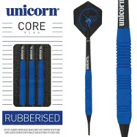 Unicorn Core Plus Rubberised Blue Brass Soft Darts