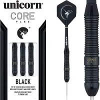 Unicorn Core Plus Black Steel Darts, 22 Gr. / Inhalt 1 Stück
