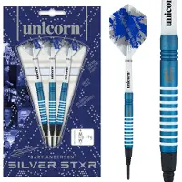 Unicorn Dartpfeil Silver Star Blue Gary Anderson Soft Darts