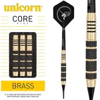 Unicorn Core Plus Brass Soft Darts, 19 Gr. / Inhalt 1 Stück