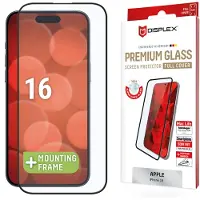 Displex Bildschirmschutzfolie Real Glass Full Cover für das Apple iPhone 16
