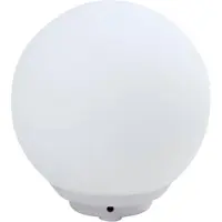 LINDBY Smart-LED-Tischleuchte Cosmia, weiß, Glas, Tuya