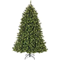 Kaemingk Malmö Fichte künstlicher Weihnachtsbaum beleuchtet Ø. 119-H180 cm grün/warmweiß/klassisch warm (groen)