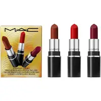MAC Everyday Luxury Mini Lustreglass Lippenstift-Trio, Rot, 3-teiliges Set