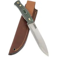 Casström No.14 SFK Green Micarta Messer