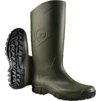 Dunlop PVC Kniestiefel Grün-Schuhgröße 46