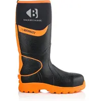 Buckbootz Buckler Boots Arbeitsstiefel Neopren Schwarz/Orange S5 Größe 45