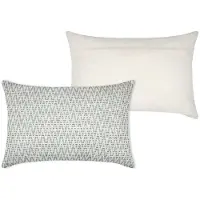 Stof Kissen "Forestia" in Hellblau/ Creme - (L)40 x (B)60 cm - onesize