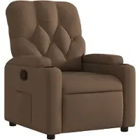 vidaXL Relaxsessel Braun Stoff