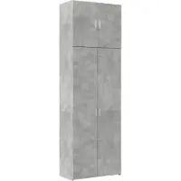 vidaXL Highboard Betongrau 80x42,5x249 cm Holzwerkstoff