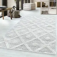 Adana Carpets Teppich Skandinavisch - Pitea Ethno Creme Grau 280x370 cm