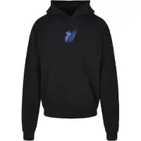 Mister tee moderner Unisex Hoodie Kordelzug Rippbündchen 460 g/m² mit Baumwolle Schwarz