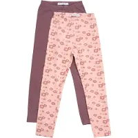 Minymo Leggings - 2er-Pack - Misty Rose - - 3 Jahre (98) - Leggings