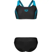 Arena - Girl's Openings Bikini Energy Back - Bikini Gr 128 schwarz