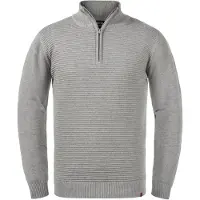 Indicode Troyer "Troyer IDRichard", Herren, Gr. L, grau (light grau mix), Obermaterial: 100% Baumwolle CO., Pullover Troyer